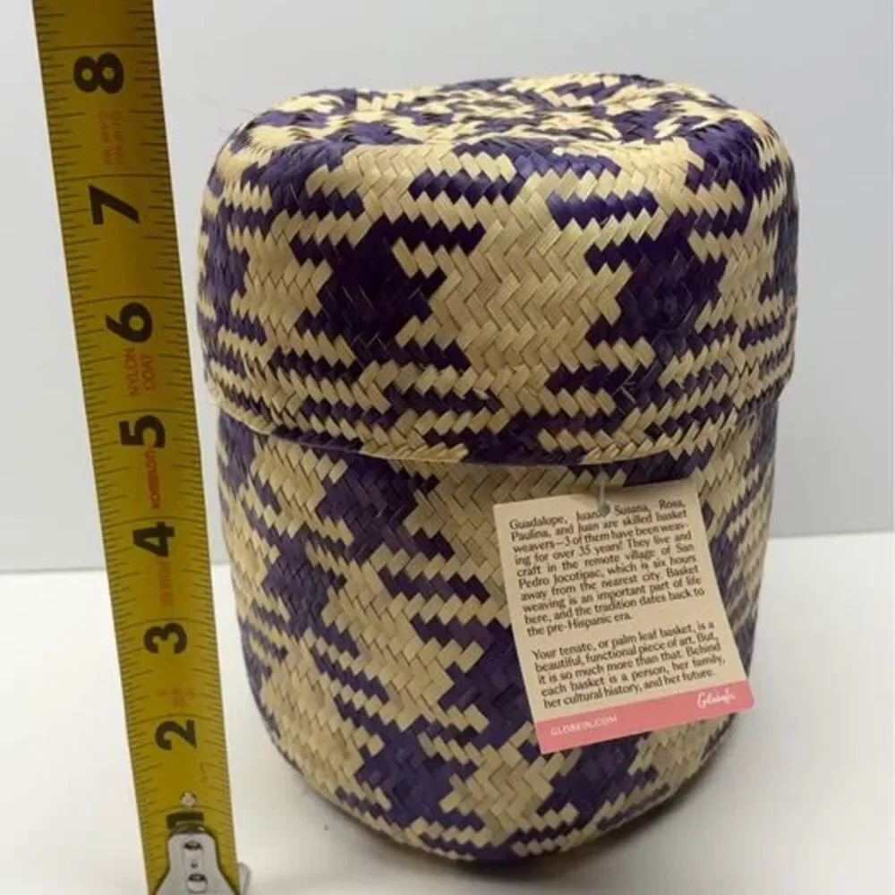 Palm Leaf Woven Basket